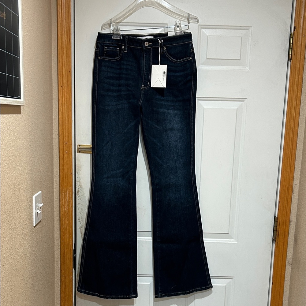 KanCan Dark Blue Flare Jeans